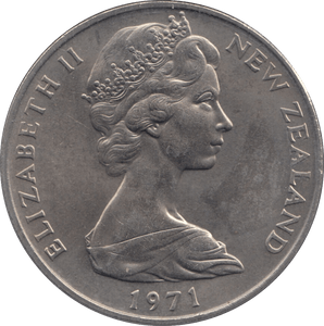 1971 ONE DOLLAR NEW ZEALAND - WORLD COINS - Cambridgeshire Coins