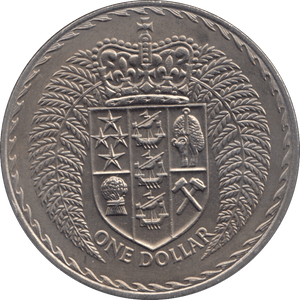 1971 ONE DOLLAR NEW ZEALAND - WORLD COINS - Cambridgeshire Coins
