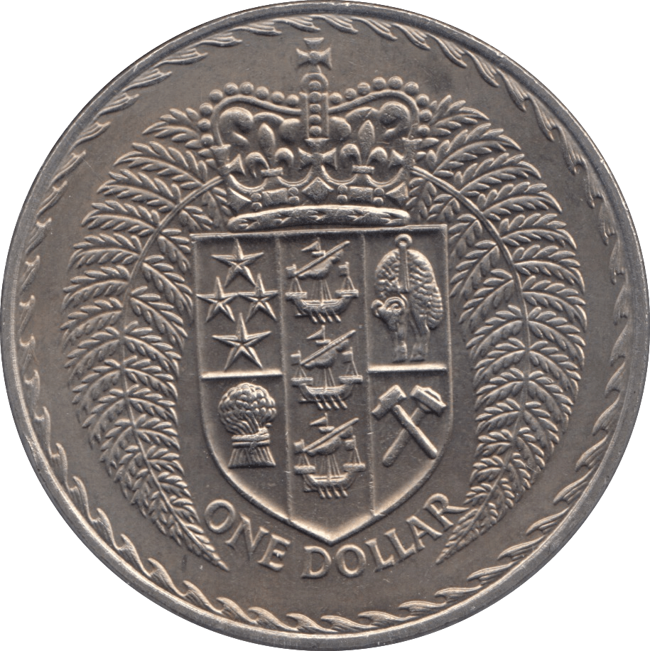 1971 ONE DOLLAR NEW ZEALAND - WORLD COINS - Cambridgeshire Coins