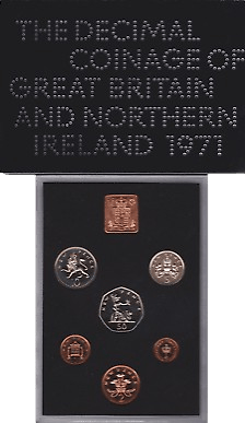 1971 ROYAL MINT PROOF SET - ROYAL MINT PROOF SET - Cambridgeshire Coins