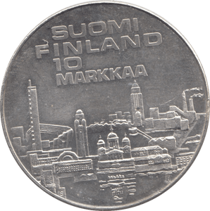 1971 SILVER 10 MARKKA FINLAND - SILVER WORLD COINS - Cambridgeshire Coins