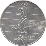 1971 SILVER 10 MARKKA FINLAND - SILVER WORLD COINS - Cambridgeshire Coins
