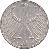 1971 SILVER GERMANY 5 MARKS - WORLD COINS - Cambridgeshire Coins