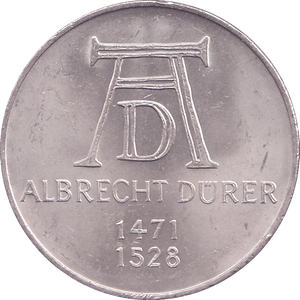 1971 SILVER GERMANY 5 MARKS - WORLD COINS - Cambridgeshire Coins