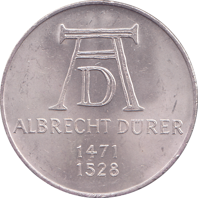 1971 SILVER GERMANY 5 MARKS - WORLD COINS - Cambridgeshire Coins