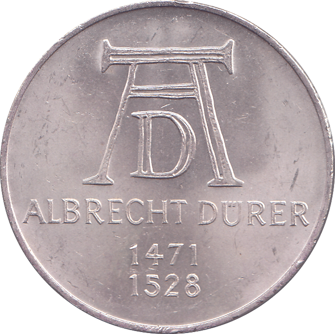 1971 SILVER GERMANY 5 MARKS - WORLD COINS - Cambridgeshire Coins