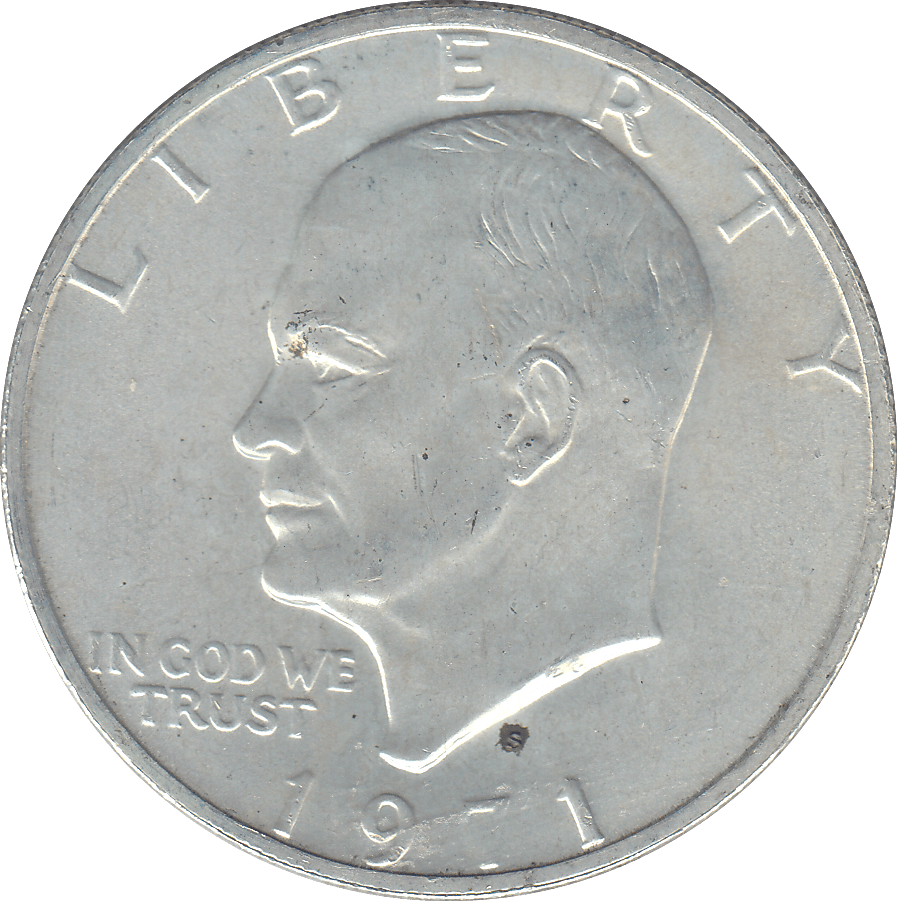 1971 SILVER ONE DOLLAR USA - SILVER WORLD COINS - Cambridgeshire Coins
