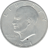 1971 SILVER ONE DOLLAR USA - SILVER WORLD COINS - Cambridgeshire Coins
