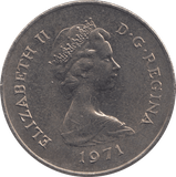 1971 TWENTY FIVE PENCE GIBRALTAR - WORLD COINS - Cambridgeshire Coins