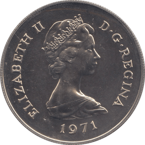 1971 TWENTY FIVE PENCE GIBRALTAR - WORLD COINS - Cambridgeshire Coins