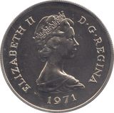 1971 TWENTY FIVE PENCE GIBRALTAR - WORLD COINS - Cambridgeshire Coins