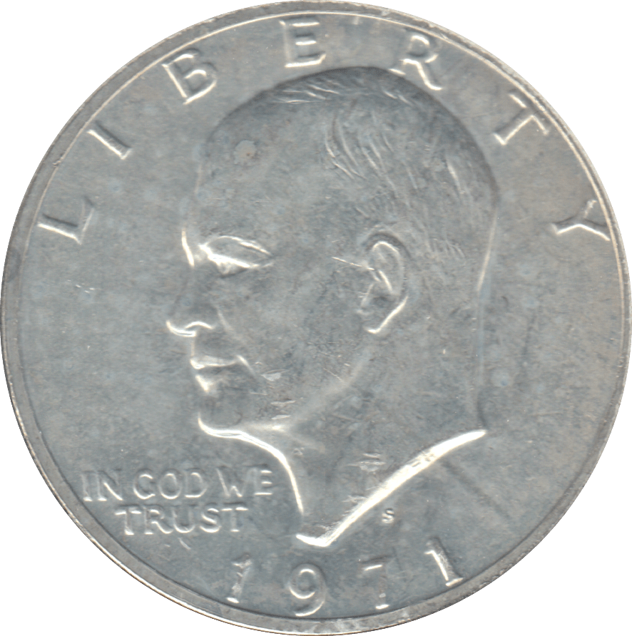 1971 USA EISENHOWER DOLLAR - WOLRD SILVER COINS - Cambridgeshire Coins