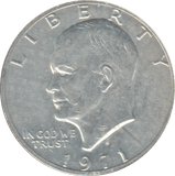 1971 USA EISENHOWER DOLLAR - WOLRD SILVER COINS - Cambridgeshire Coins