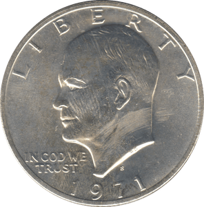 1971 USA EISENHOWER DOLLAR - WORLD COINS - Cambridgeshire Coins