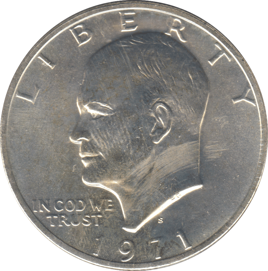 1971 USA EISENHOWER DOLLAR - WORLD COINS - Cambridgeshire Coins