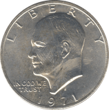 1971 USA EISENHOWER DOLLAR - WORLD COINS - Cambridgeshire Coins