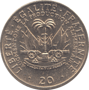 1972 20 CENTIMES HAITI - WORLD COINS - Cambridgeshire Coins