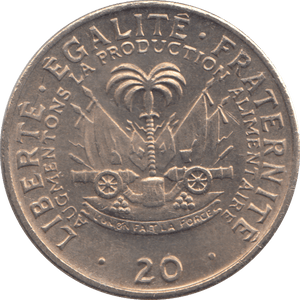 1972 20 CENTIMES HAITI - WORLD COINS - Cambridgeshire Coins