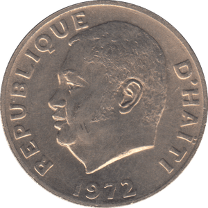 1972 20 CENTIMES HAITI - WORLD COINS - Cambridgeshire Coins