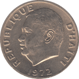 1972 20 CENTIMES HAITI - WORLD COINS - Cambridgeshire Coins