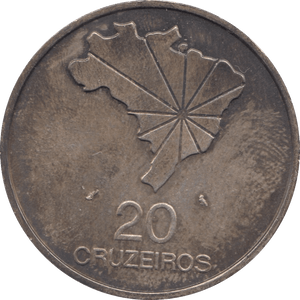1972 20 CRUZEIROS BRAZIL - Halfcrown - Cambridgeshire Coins