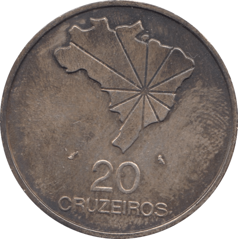 1972 20 CRUZEIROS BRAZIL - Halfcrown - Cambridgeshire Coins