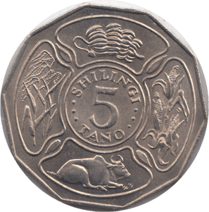 1972 5 TANO TANZANIA - WORLD COINS - Cambridgeshire Coins