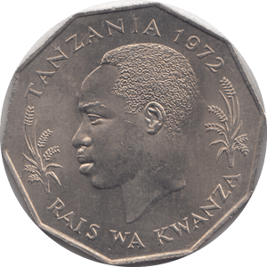 1972 5 TANO TANZANIA - WORLD COINS - Cambridgeshire Coins