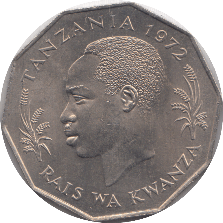 1972 5 TANO TANZANIA - WORLD COINS - Cambridgeshire Coins