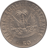 1972 50 CENTIMES HAITI - WORLD COINS - Cambridgeshire Coins