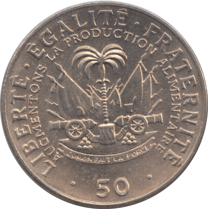 1972 50 CENTIMES HAITI - WORLD COINS - Cambridgeshire Coins