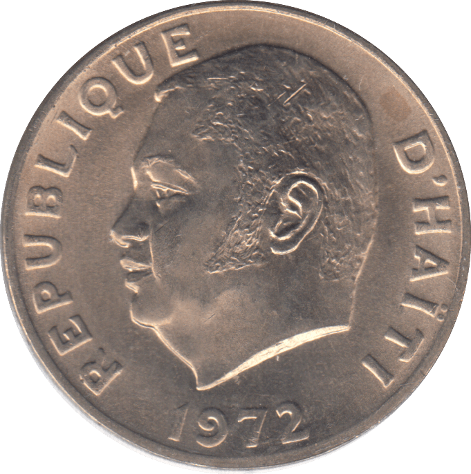1972 50 CENTIMES HAITI - WORLD COINS - Cambridgeshire Coins