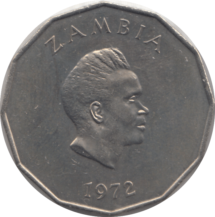 1972 50 NGWEE ZAMBIA - WORLD COINS - Cambridgeshire Coins