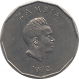 1972 50 NGWEE ZAMBIA - WORLD COINS - Cambridgeshire Coins