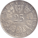 1972 AUSTRIA 25 SCHILLINGS - WORLD COINS - Cambridgeshire Coins