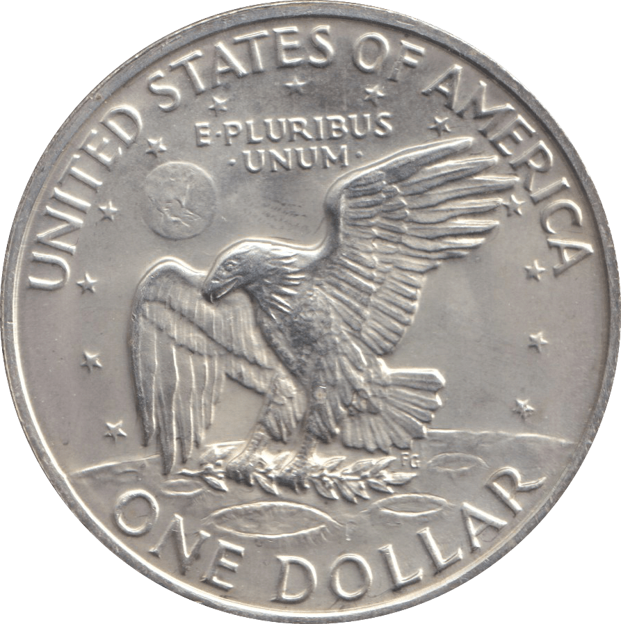 1972 EISENHOWER DOLLAR USA - SILVER WORLD COINS - Cambridgeshire Coins
