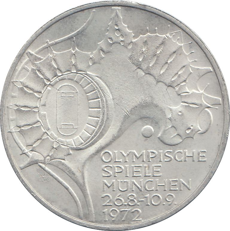 1972 GERMANY SILVER 10 MARK - WORLD COINS - Cambridgeshire Coins