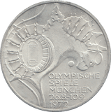 1972 GERMANY SILVER 10 MARK - WORLD COINS - Cambridgeshire Coins