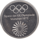 1972 GERMANY SILVER PROOF MEDAL MÜNCHEN OLYMPIAD - SILVER WORLD COINS - Cambridgeshire Coins