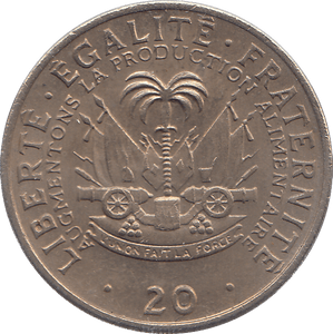 1972 HAITI 20 CENTIMES - WORLD COINS - Cambridgeshire Coins
