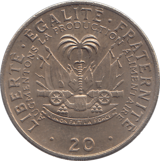 1972 HAITI 20 CENTIMES - WORLD COINS - Cambridgeshire Coins