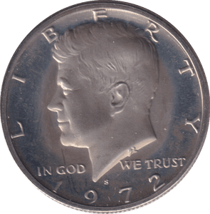 1972 HALF DOLLAR USA - WORLD COINS - Cambridgeshire Coins