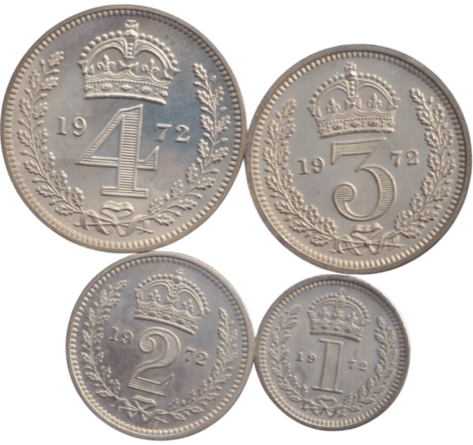 1972 MAUNDY SET ( UNC ) - Maundy Set - Cambridgeshire Coins