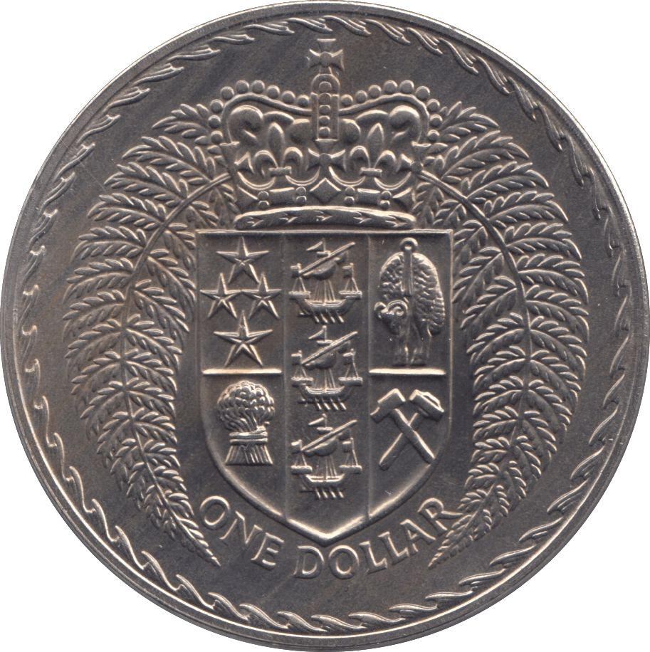 1972 ONE DOLLAR NEW ZEALAND - WORLD COINS - Cambridgeshire Coins