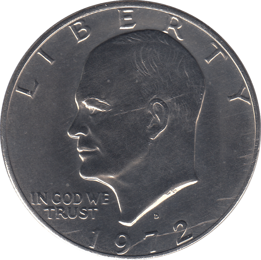 1972 ONE DOLLAR USA EISENHOWER - WORLD COINS - Cambridgeshire Coins