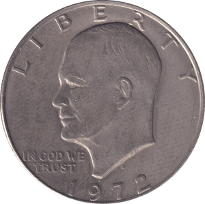 1972 ONE DOLLAR USA - WORLD COINS - Cambridgeshire Coins