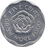 1972 SEYCHELLES FIVE CENTS - WORLD COINS - Cambridgeshire Coins