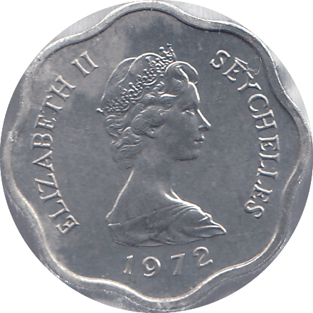 1972 SEYCHELLES FIVE CENTS - WORLD COINS - Cambridgeshire Coins