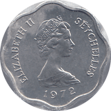 1972 SEYCHELLES FIVE CENTS - WORLD COINS - Cambridgeshire Coins