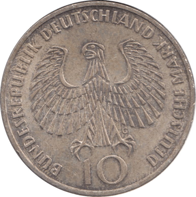 1972 SILVER 10 MARK GERMANY - SILVER WORLD COINS - Cambridgeshire Coins